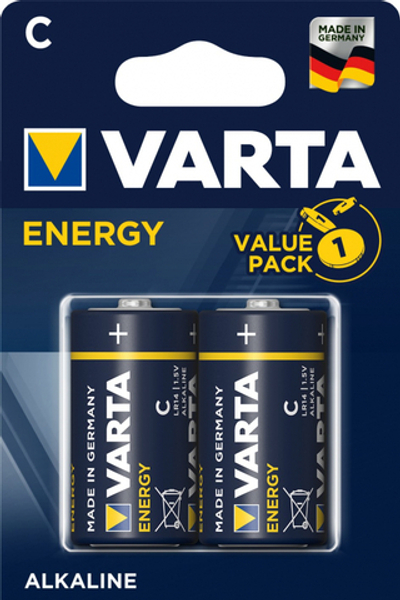 Батарейка Varta Energy  C/LR14 , ( 2 ) шт. в блистере, 04114229412