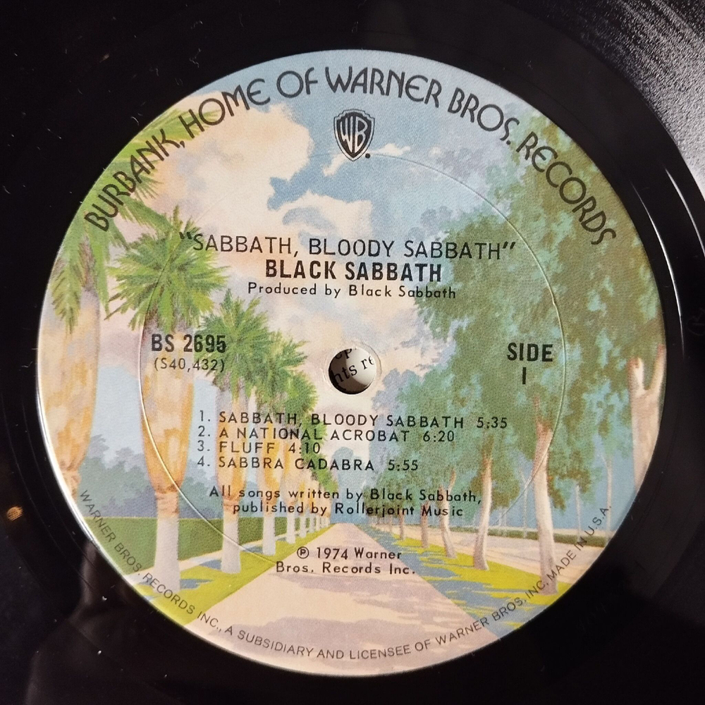Винтажная виниловая пластинка LP Black Sabbath Bloody (USA 1974)