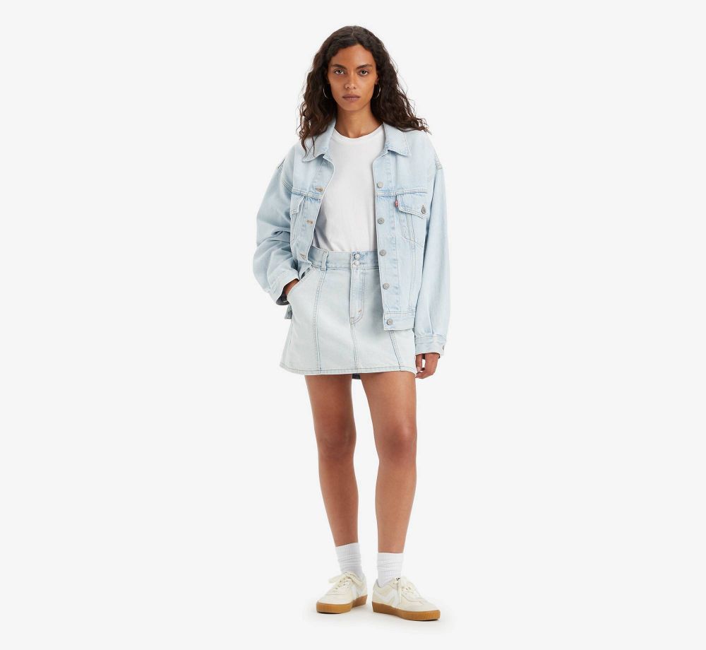 Юбка джинсова женская LEVI'S STYLED ICON SKIRT (COOL) LIGHT INDIGO - FLAT FINISH