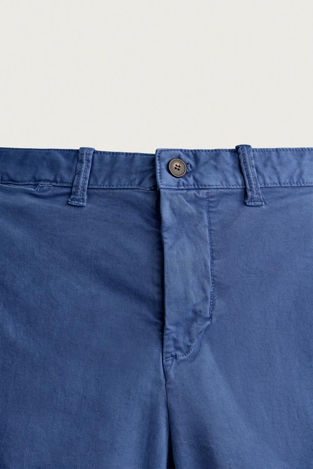 ZARA ШОРТЫ ЧИНОС REGULAR FIT, ЛИНЯЛЫЙ СИНИЙ