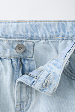 ZARA ДЖИНСОВАЯ ЮБКА, ГОЛУБОЙ