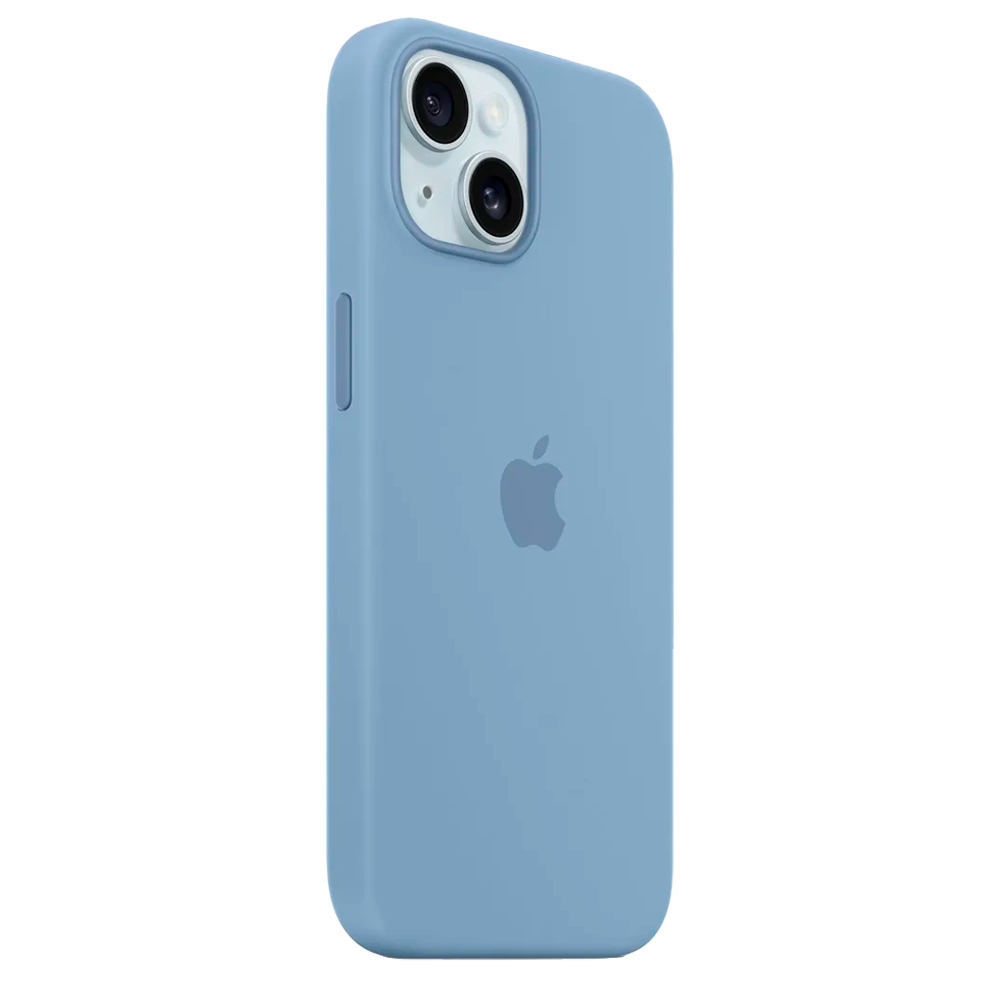 Силиконовый чехол с поддержкой MagSafe Apple Silicone Case для iPhone 15 Plus, Winter Blue (Зимняя синева)