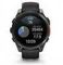Умные часы Garmin Fenix 8, 47 мм, AMOLED, серый, черный силиконовый ремешок