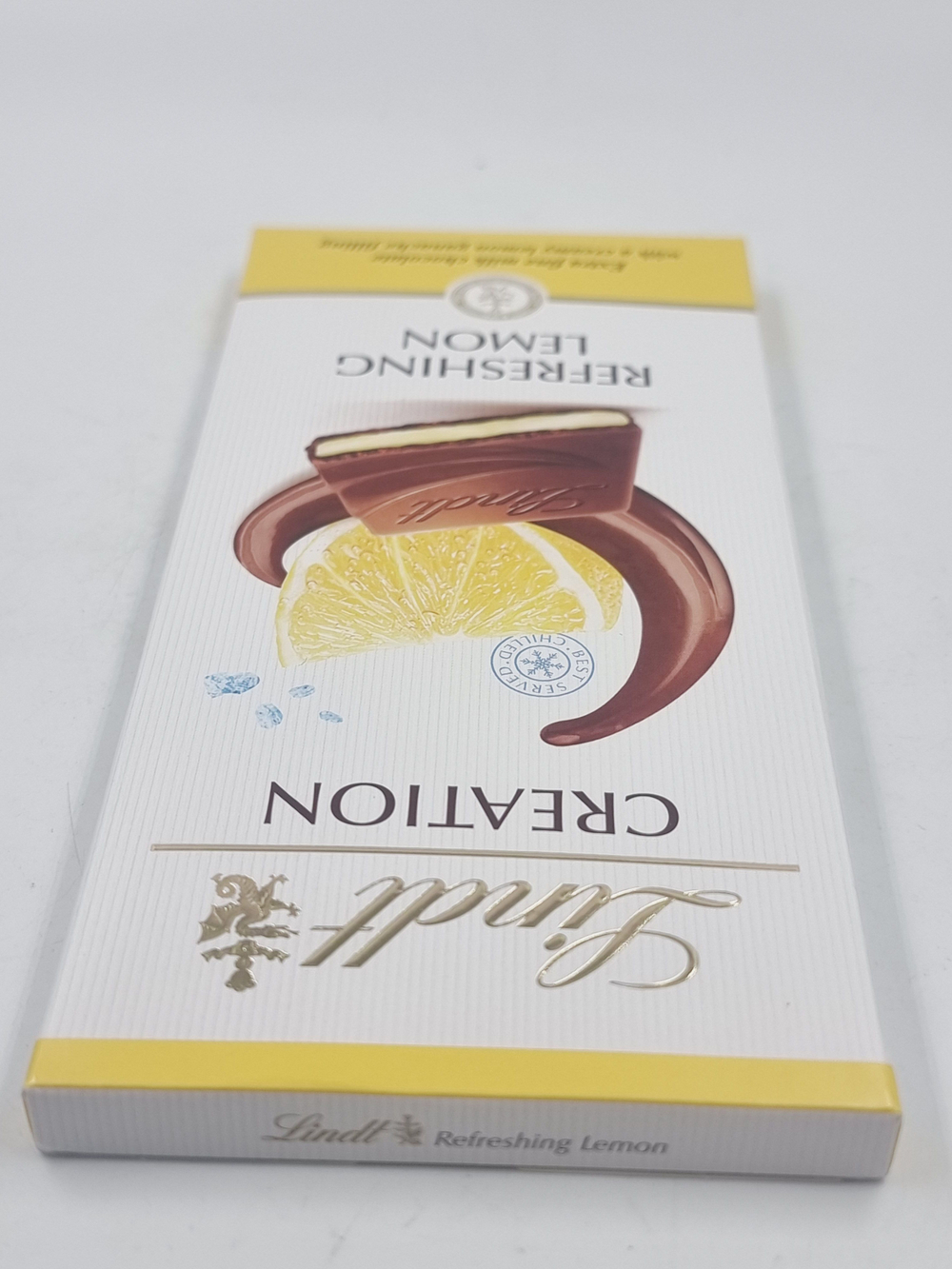 Шоколад молочный Lindt Creation с начинкой Лимонный сорбет, 150 г (Франция)
