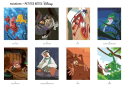 Раскраска по номерам Coloriages mysteres Disney - Маленькие звери Petites betes, 128стр.