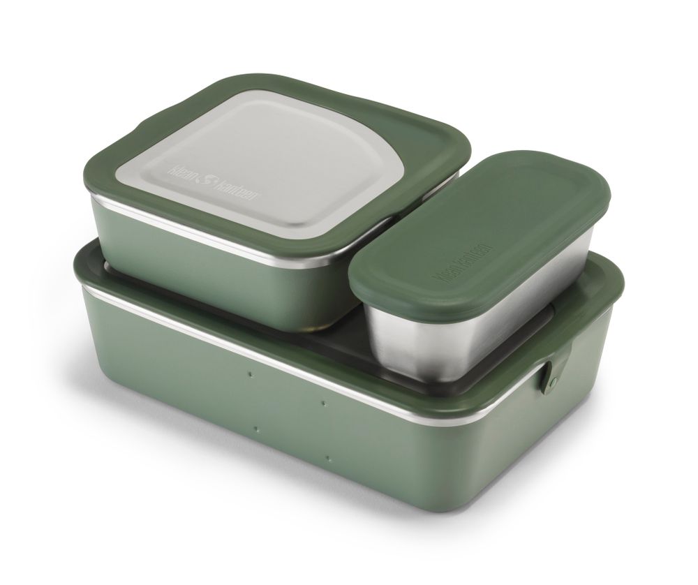 Набор ланч-боксов Klean Kanteen Family Set (Big Meal, Lunch, Snack) Sea Spray