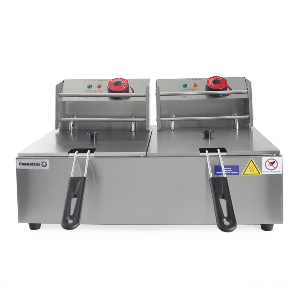 Фритюрница (6л+6л) DF-82 Foodatlas Eco