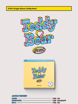 Альбом STAYC - TEDDY BEAR 4th Single Album DIGIPACK Version