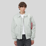 Куртка Alpha Industries CWU 45/P Relaxed Fit Flight Jacket Oxford Light Mineral (Светло-голубой)