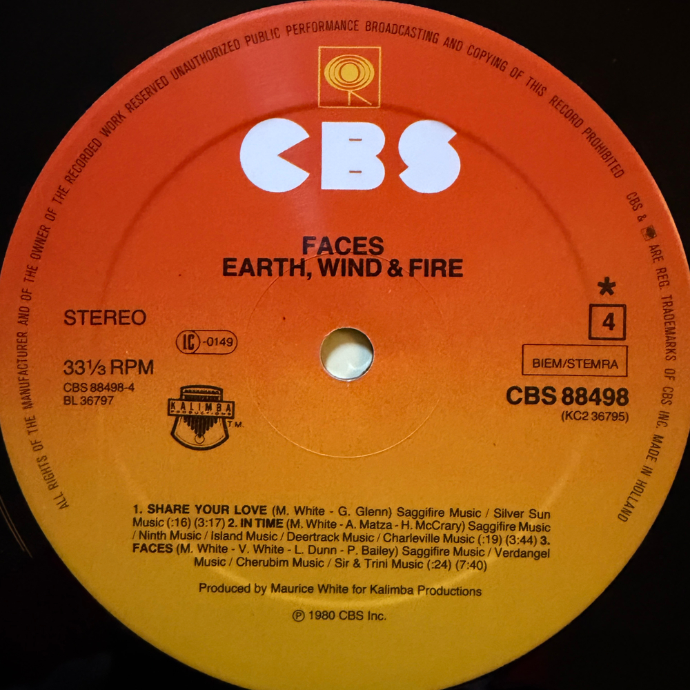 Earth, Wind & Fire - Faces 2LP (Голландия 1980г.)