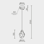 Подвесной светильник MODELUX ML.88971.1 GD