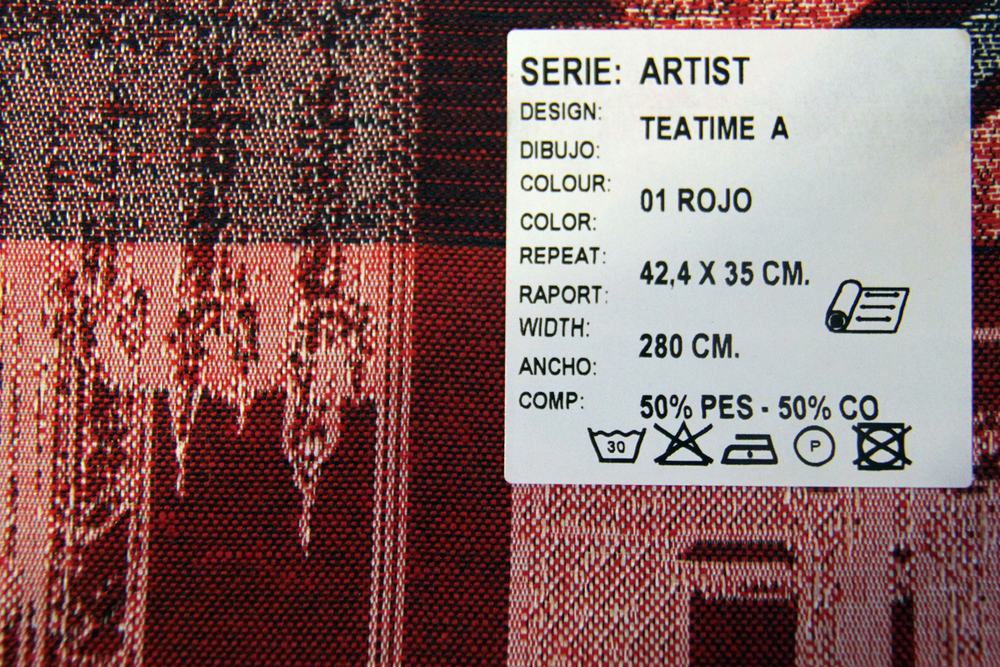 Жаккард Artist TeaTime A 01 Red (Артист Тиатайм Рэд)