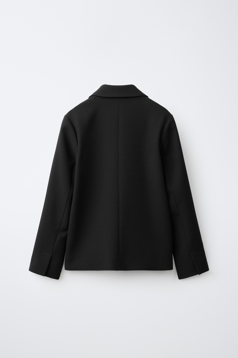 ZARA ОДНОТОННЫЙ БЛЕЙЗЕР, ЧЕРНЫЙ
