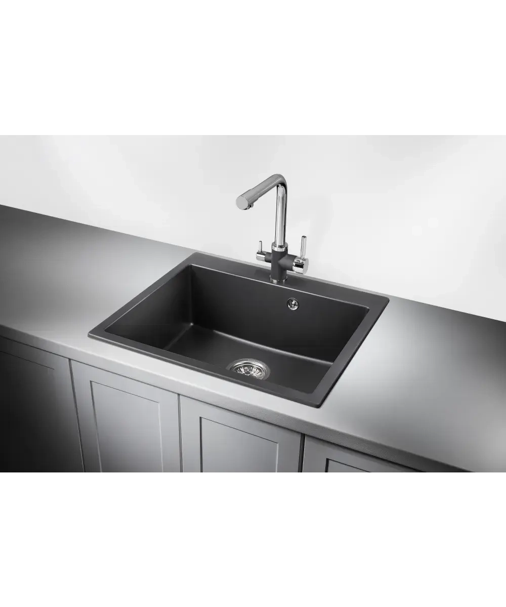 Кухонная мойка Kuppersberg MODENA 60 NL 1B DEEP BLACK фото 2
