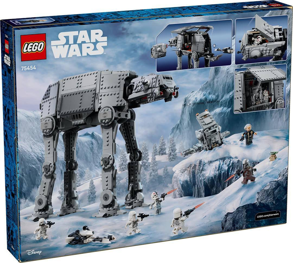 Конструктор Лего Стар Варс АТ-АТ шагоход остатков Империи 75454 | LEGO Star Wars Imperial Remnant 1 453 детали | 10+