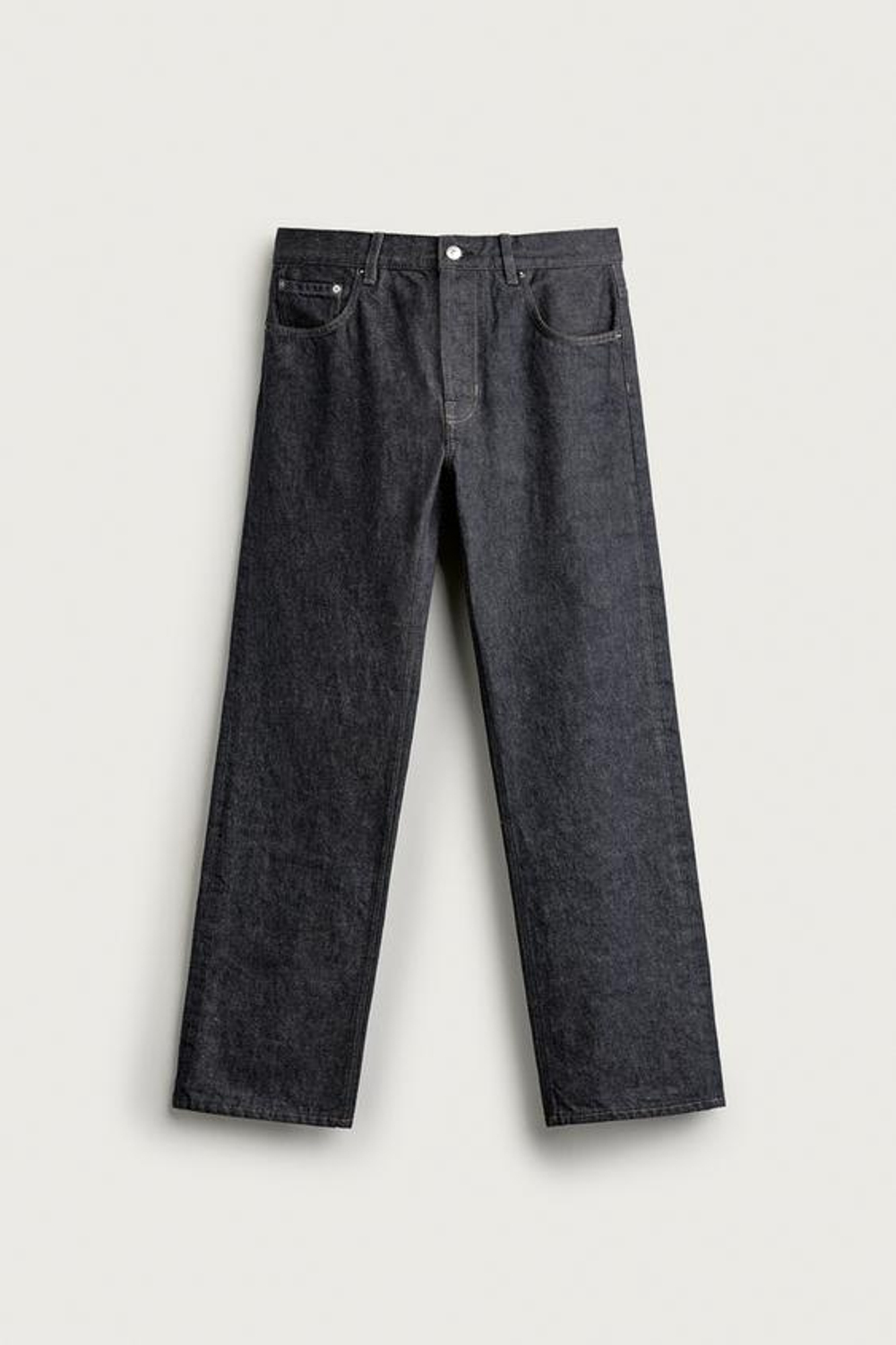 ZARA ДЖИНСЫ STRAIGHT FIT С НИЗКОЙ ПОСАДКОЙ, СИНИЙ