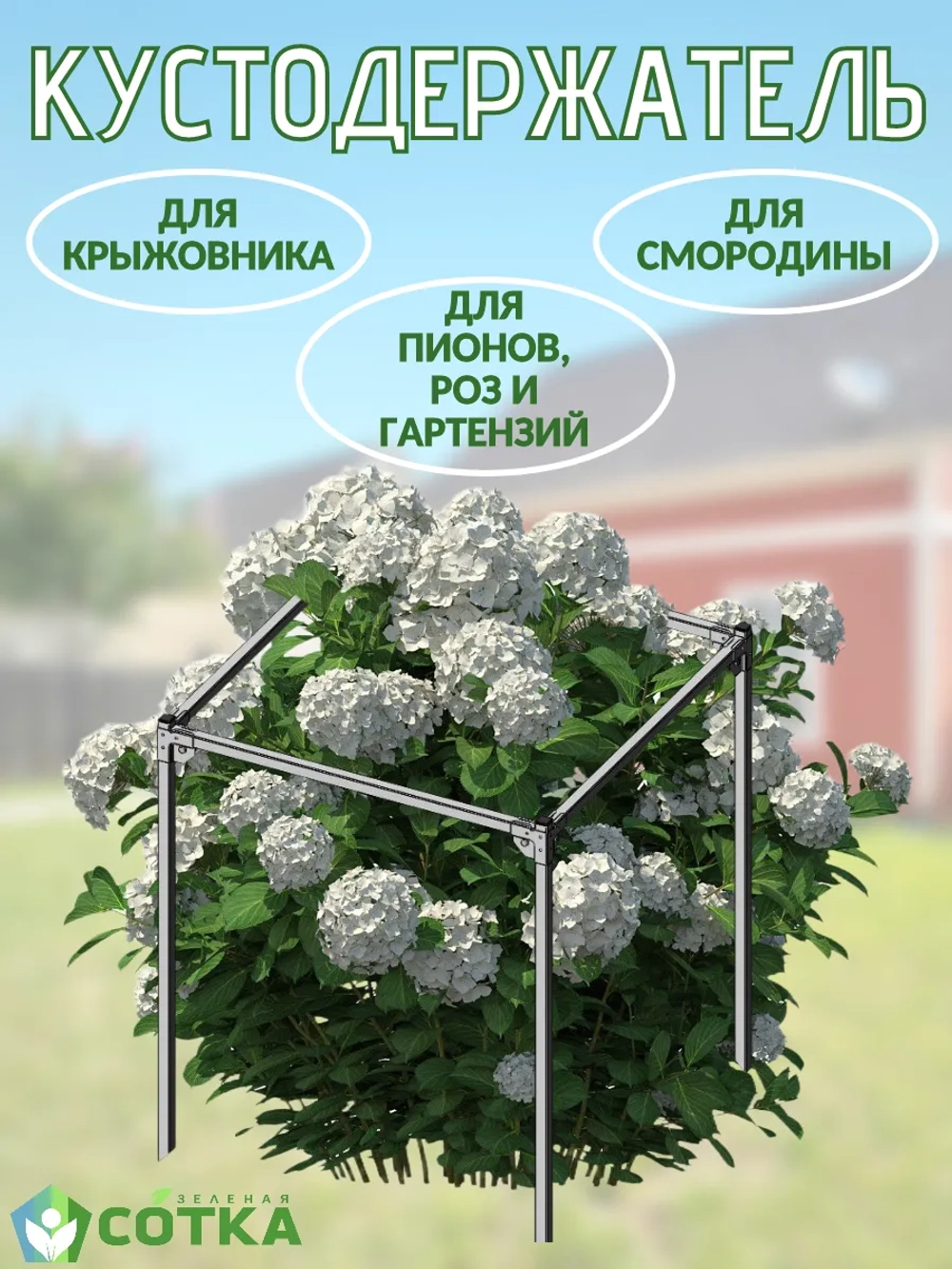 Кустодержатель для смородины, крыжовника и цветов 75*75*75