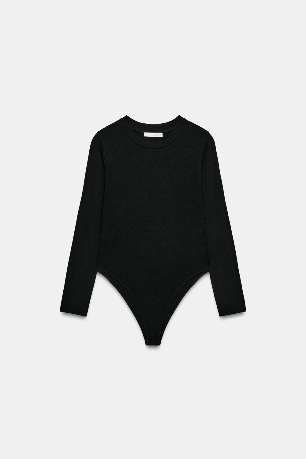 ZARA БОДИ С ДЛИННЫМИ РУКАВАМИ, ЧЕРНЫЙ