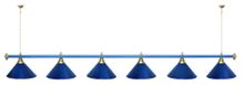 Лампа STARTBILLIARDS 6 пл. (плафоны антик медь,штанга золотая,фурнитура золото)