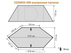 Внутренняя палатка к шатру-тенту Maverick  Cosmos 500