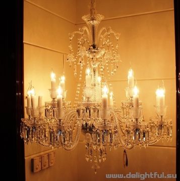 replica  BACCARAT ZÉNITH CHANDELIER ( 12 lights  + clear )