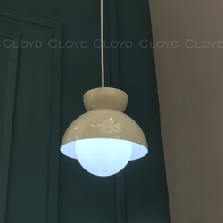 Подвесной светильник Cloyd ERMA-A P1 / Ø20 см - кремовый (арт.11341)