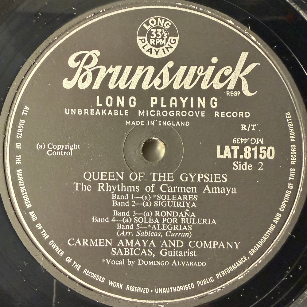 Carmen Amaya And Company - Queen Of The Gypsies (Англия 1957г.)
