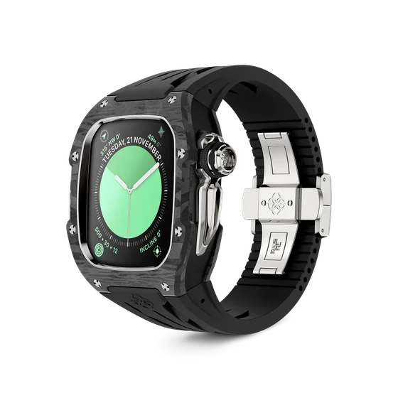 Корпус для Apple Watch RSCIII46 - Серебристый/Карбон
