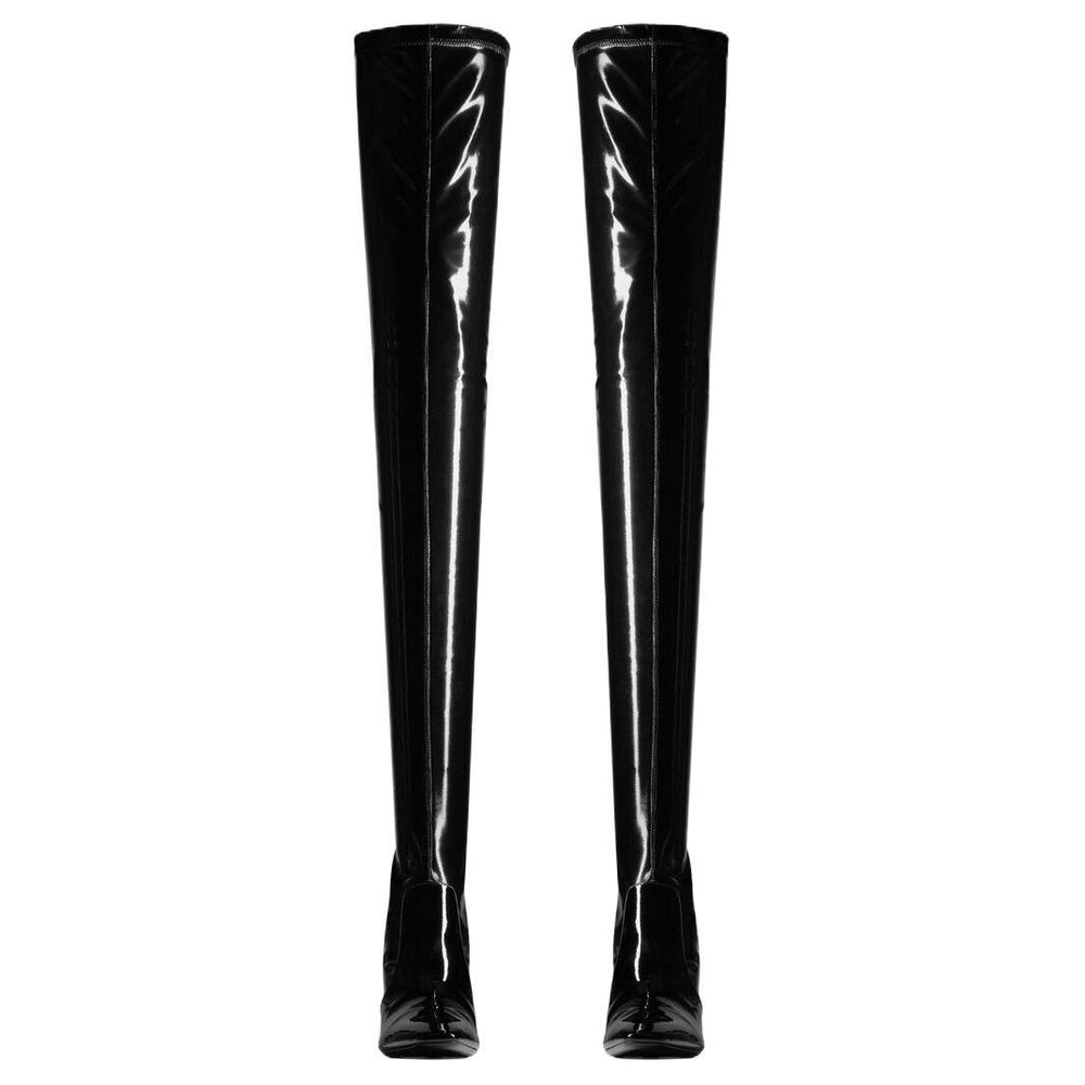 SAINT LAURENT Joelle 70mm Patent-finish Boots