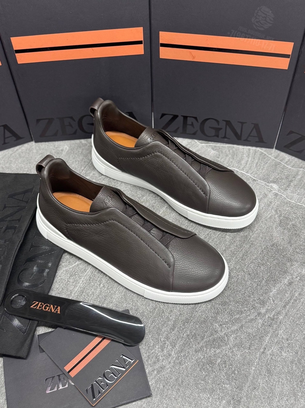 Кеды Zegna Triple Stitch
