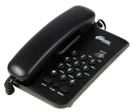 Телефон кнопочный стационарный RITMIX RT-311 черный