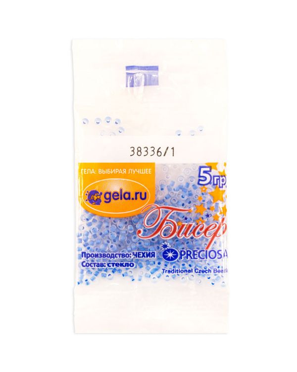 Бисер Preciosa 10/0, 50 г (10 шт по 5 г), цв.38336/1