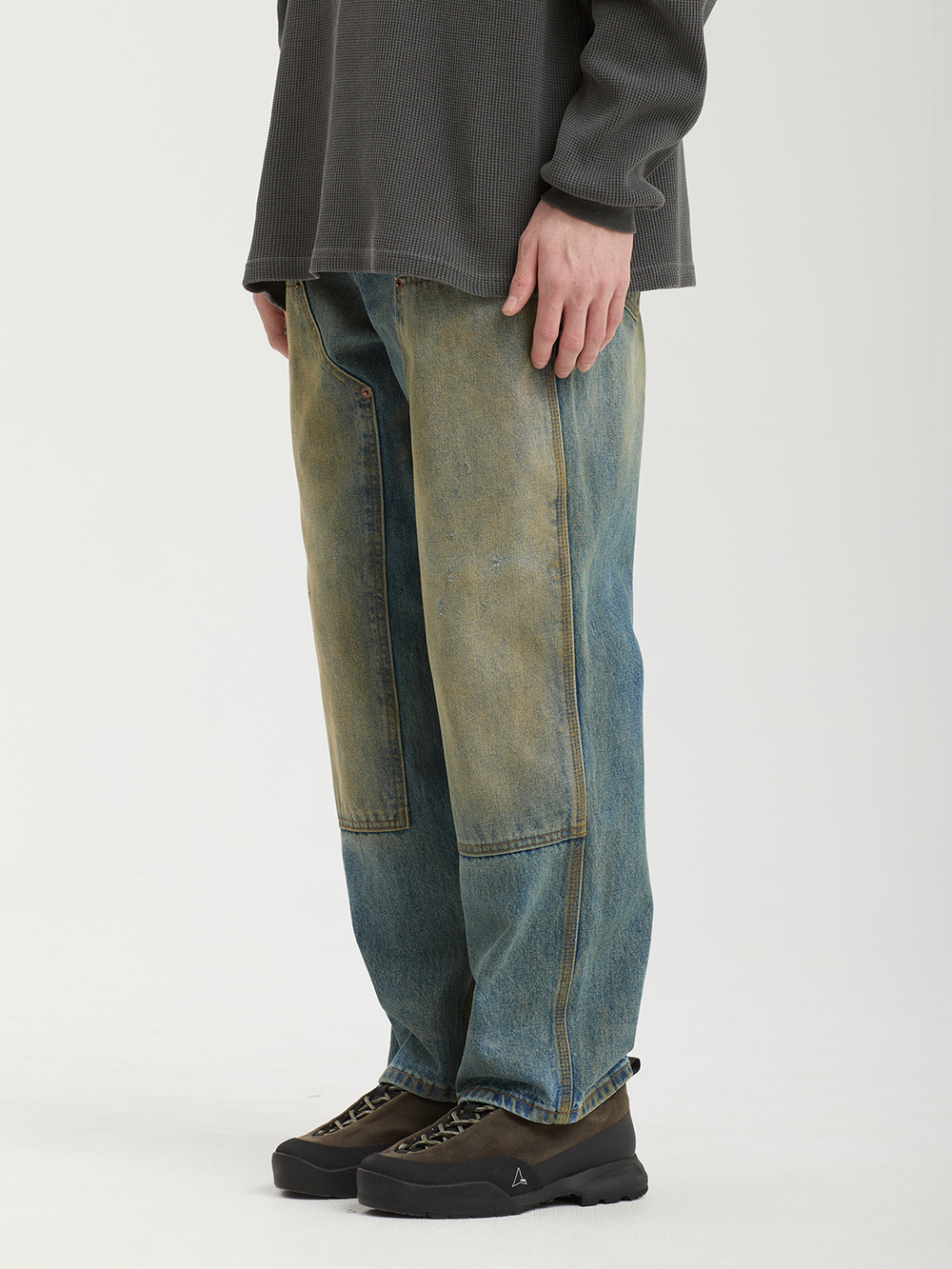 Мужские Джинсы (Regular Fit) Denim Double Knee
