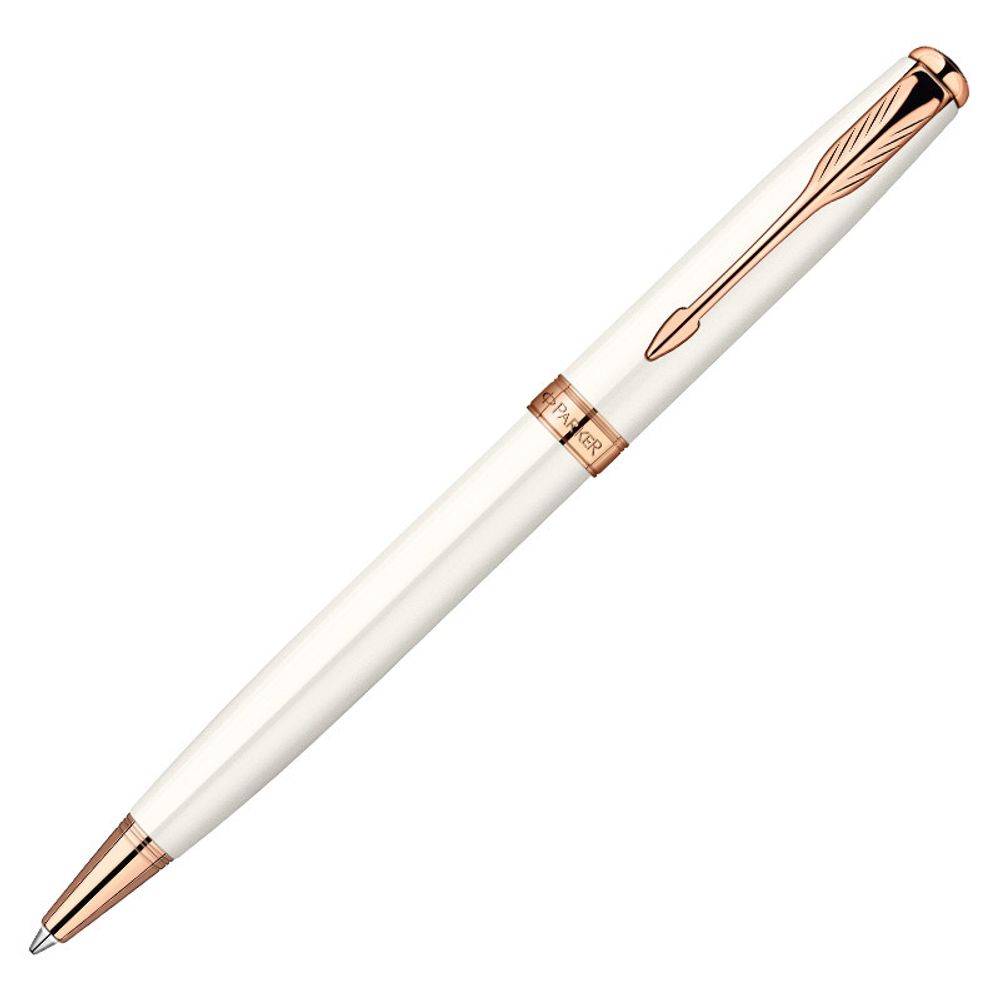 Parker Sonnet K540 Pearl PGT шариковая ручка + чехол (1935163)
