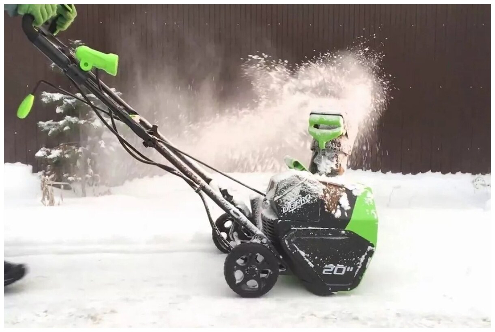 Снегоуборщик GREENWORKS GD40SB 40В,51см,б/щ,1хАКБ 4Ач и ЗУ (2600607)