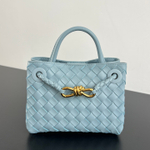Сумка Bottega Veneta Andiamo Mini — голубая — фото 2