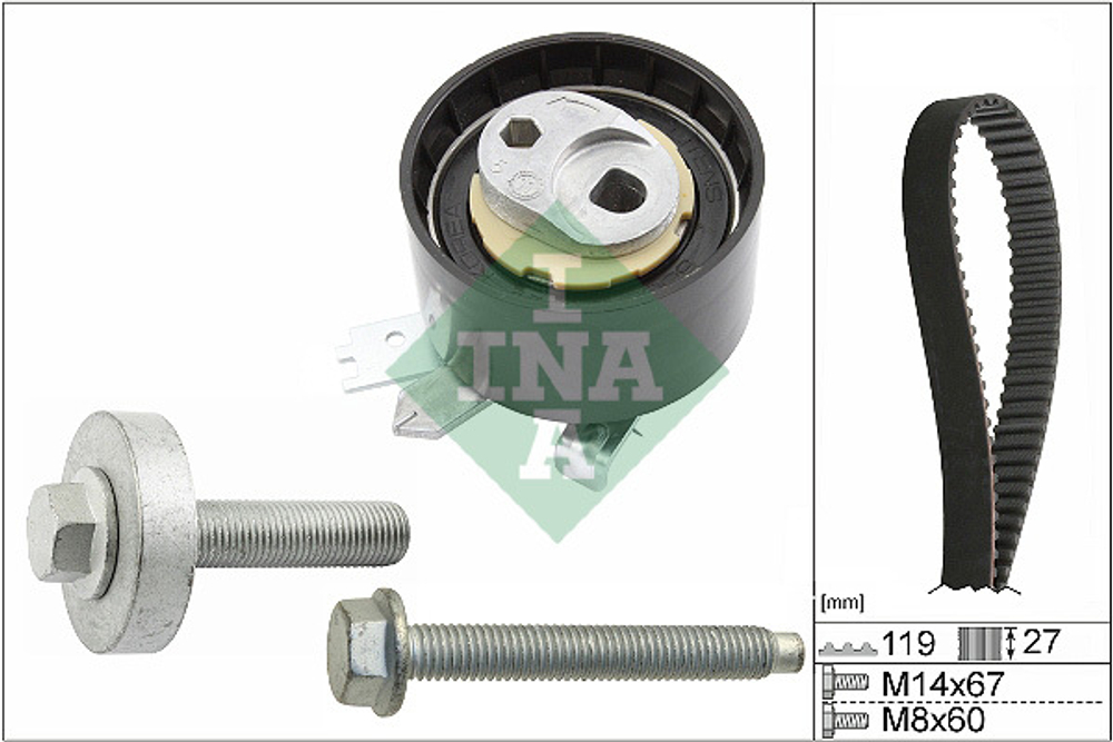 INA - 530060710-INA - Timing Belt Set - << PROVJERITE LISTU DIJELOVA NA TIPKU ISPOD KATALOSKOG BROJA