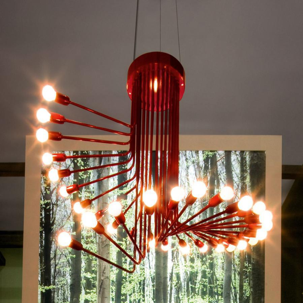 Italamp G_R10 Red — Потолочный подвесной светильник SPIRALE