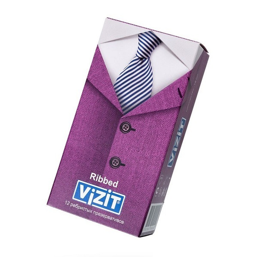 Ребристые презервативы VIZIT Ribbed