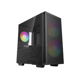 Корпус для компьютера Корпус MiniTower Deepcool CH360 black (mATX, без БП, ARGB, USB3.2 Type-A + USB3.2 Type-C) (R-CH360-BKAPE3-G-1)
