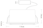 Точечный встраиваемый светильник Arte Lamp GRILL A3153PL-2BK, LED