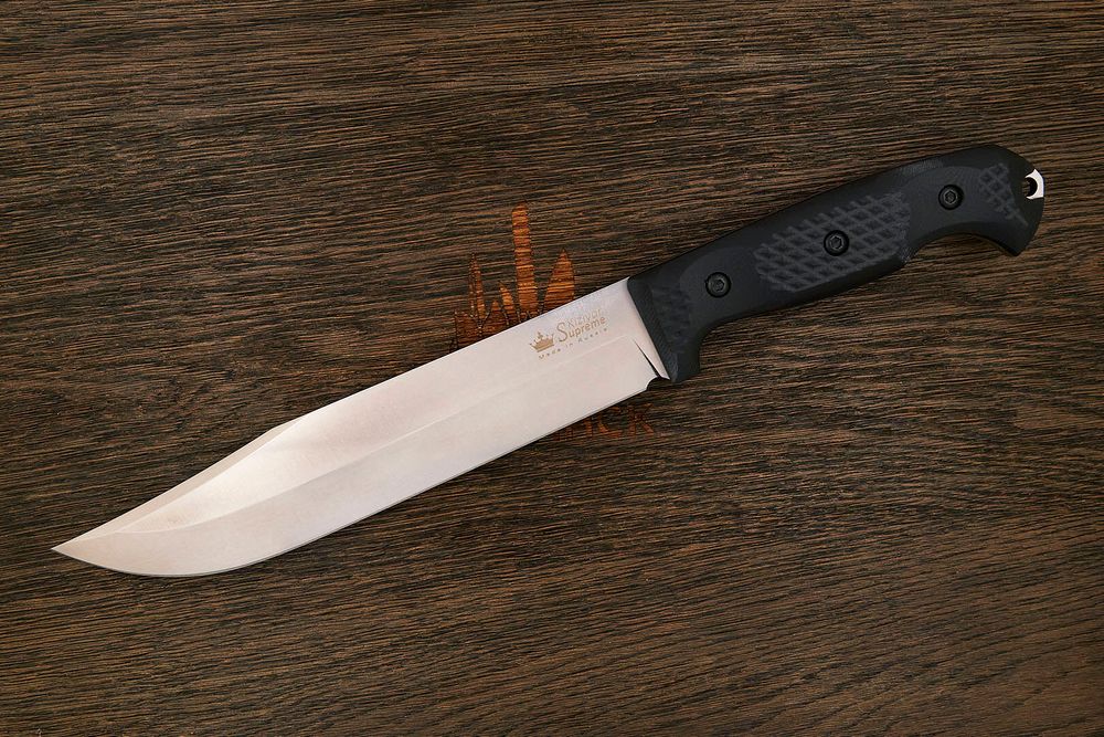 Нож туристический (разделочный) Kizlyar Supreme Bastardo, клинок 216мм, Sleipner, G10