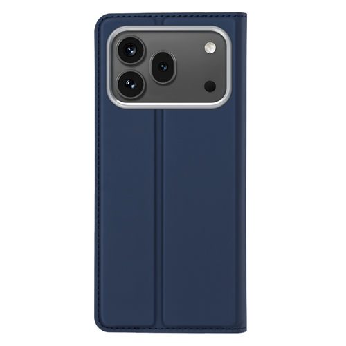 Чехол книжка из кожи синего цвета для Honor 600 и 600 Pro, серия Skin Pro Series от Dux Ducis
