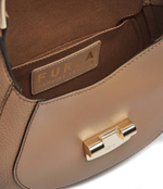Кожаная сумка хобо furla club 2 s Furla - бежевый(WB01276 BX0053)