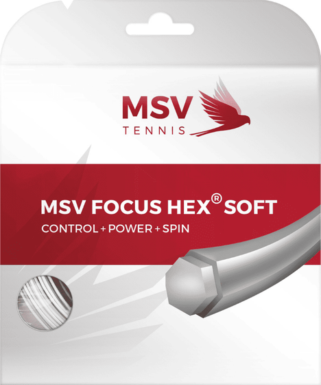 Теннисная струна MSV Focus Hex Soft WH - 1.25 Set (12 м), арт. 7030