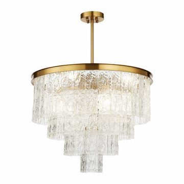 Люстра потолочная 8*E14 SL1230.302.08 латунь/прозрачный Corsia ST-Luce