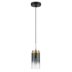 8101/1A COMFI LN26 407 черный/бронза металл/стекло Подвес Е14 1*40W 220V ISHA