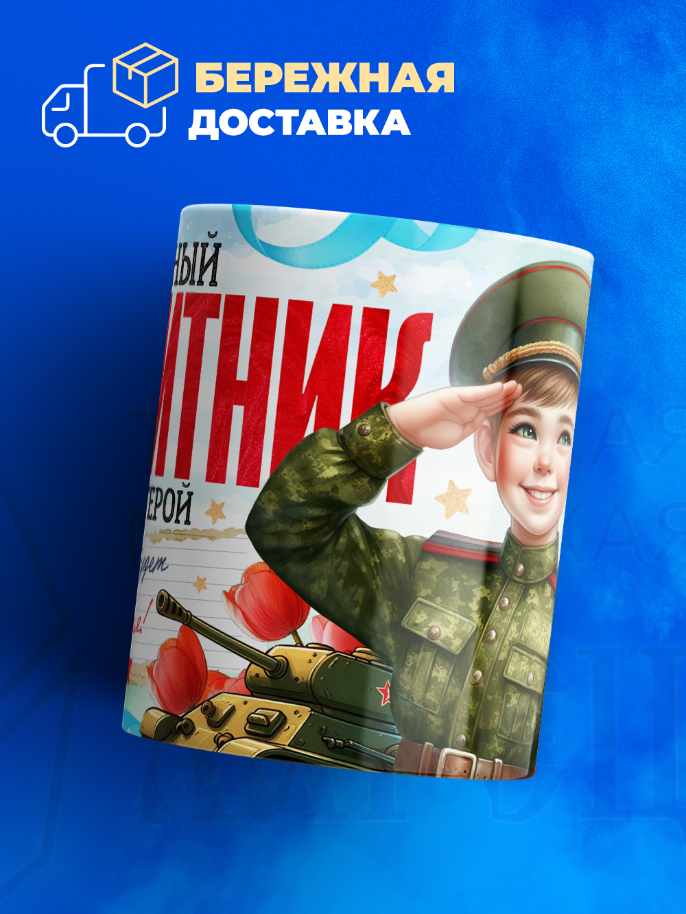 Кружка, с 23 февраля, 330мл, 1шт