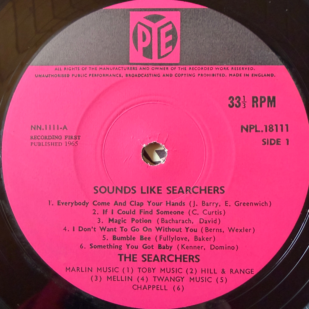 The Searchers ‎– Sounds Like Searchers (Англия 1965г.)
