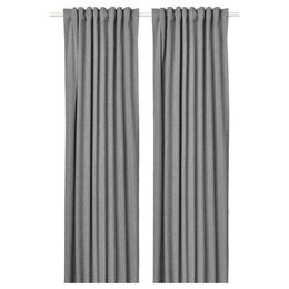 Комплект штор IKEA ROSENMANDEL (РОЗЕНМАНДЕЛ), Серый, 135x250 см, 2 шт